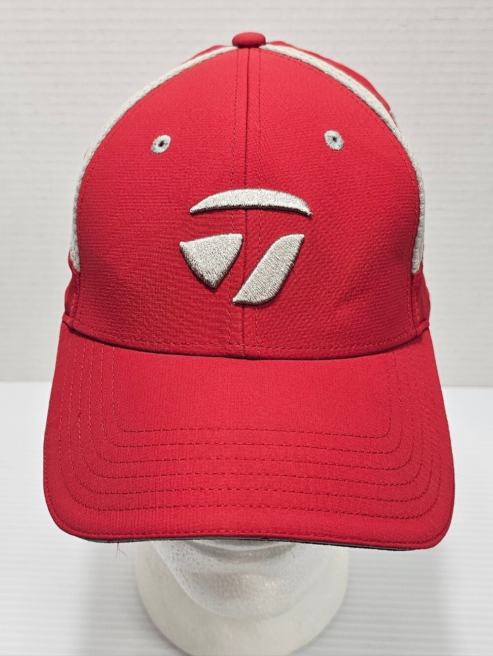 Taylor Made Golf TMAX Gear Adjustable Strap Hat Cap Embroidered Logo Red